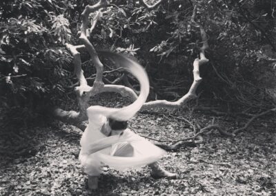 Elena Lin performing video dancefilm "Gate of The Trees"